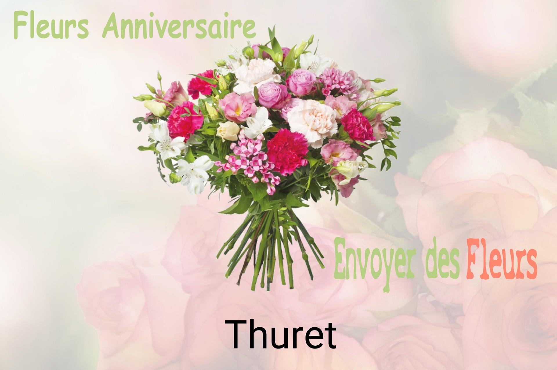 Bouquet de fleurs d’anniversaire livré à Thuret